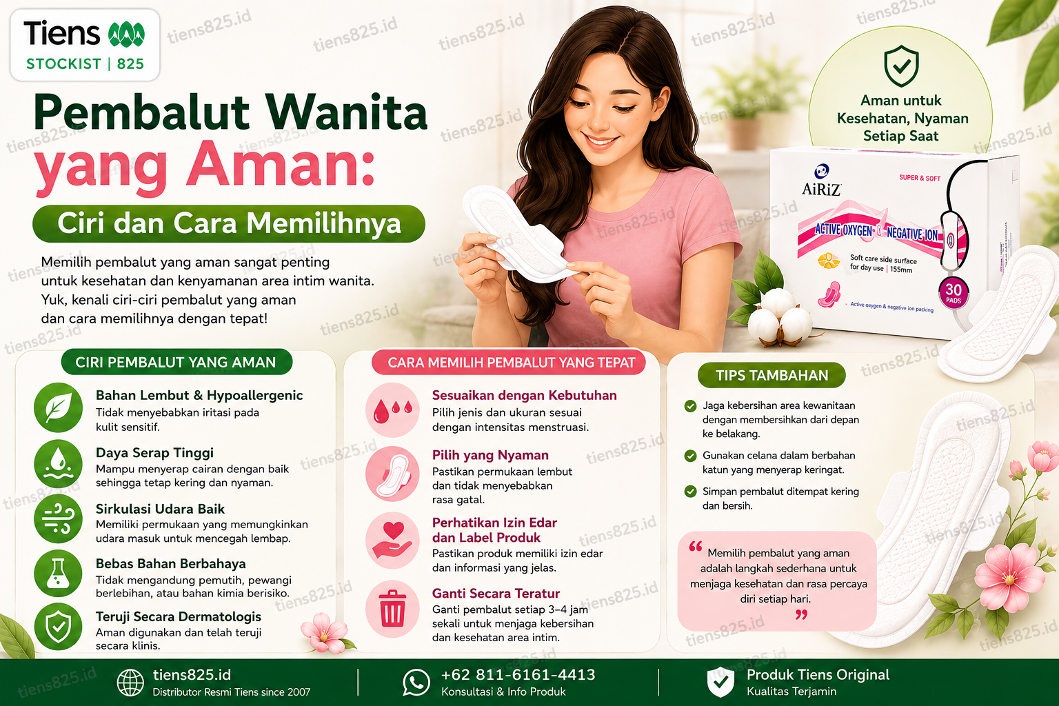 cara memilih pembalut yang aman